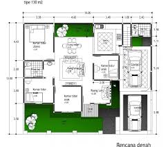 Gambar rumah minimalis 1 lantai 3 kamar tidur dan garasi. 20 Denah Rumah Minimalis 1 Lantai 3 Kamar Tidur Yang Dilengkapi Garasi Mobil Disain Rumah Kita