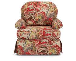 Accent pillows included (18) contrasting welt (88) Vintage Paisley Pattern Pops In Plush Burke Swivel Accent Chair Livingroomdecor Furniturerowstyle Upholstered Swivel Chairs Rowe Furniture Accent Chairs