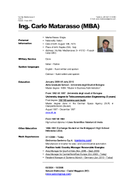 Curriculum vitae examples and writing tips, including cv samples, templates, and advice for u.s. Carlo Matarasso Mba Cv Jan 11 Eng