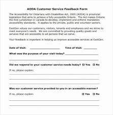 Customer Feedback Form Template New Sample Service Feedback Form 11 Download Fr In 2020 Customer Satisfaction Survey Template Cv Template Word Data Visualization Tools