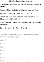 quintal estudante atividades com multiplos divisores e nume numeros primos matematica 5ano atividades de matematica divertidas