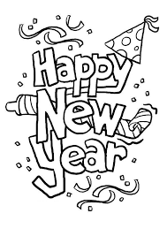 New Year Coloring Pages For Toddlers New Year Coloring Pages New Year Clipart Newyear