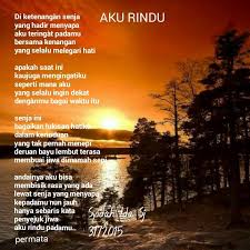 Aku mula rindu rindu dalam hati aku jika sayang sayang sepenuhnya jangan engkau pergi jangan engkau jauh dari hati. Kenapa Aku Semakin Rindu Rindu Padamu