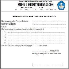 Surat kuasa pengambilan dana bos.doc, unduh file. Blangko Peringatan Pengembalian Buku Perpustakaan Terbaru 2018 Websiteedukasi Com