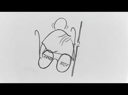 Pin On Gandhi Jayanti Drawing Of Mahatma Gandhi Easy Gandhi Jayanti Drawing Step By Step