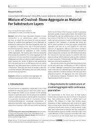 What is the ultimate bearing capacity of soil? Pdf Mixture Of Crushed Stone Aggregate As Material For Substructure Layers