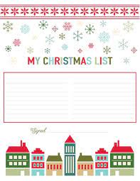 Kids Christmas List 2021 Template Printable Christmas List Templates Live Craft Eat