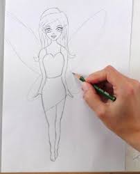 Biene malen malen mit kindern einfach zeichnungen handarbeit cartoon zeichnungen niedliche zeichnungen einfache disney zeichnungen cartoon zeichnung tutorial. Fee Zeichnen Lernen Mit Bleistift Schritt Fur Schritt Video Tutorial Ausmalbild Mal Einfach Mit