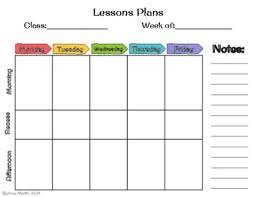 Promotes a highly personalised care approach. Basic Lesson Plan Template Teachers Pay Teachers