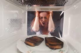 However, this means that the temperature of the food will rarely get above 100 degrees c. Young Girl Burn Toasts In A Microwave Stock Photo Picture And Royalty Free Image Image 12166453