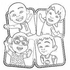 Kumpulan gambar animasi upin ipin hitam putih hitamputih44. Mengapa Upin Ipin Gundul Botak Berikut Fakta Unik Upin Ipin Iqna