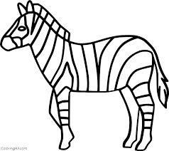 One can simply edit these templates to make repeating motifs or designs which can be used as stencils for colouring fabrics. Easy Plains Zebra Coloring Page Coloringall