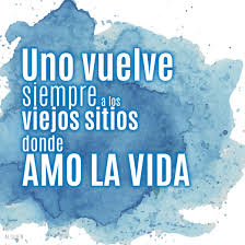 Uno Vuelve Siempre A Los Viejos Sitios Donde Amo La Vida Cancion De Las Simples Cosas Te Amo Mi Vida Frases Inspiradoras Frases Motivadoras