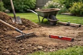 Leveling uneven ground for outdoor projects