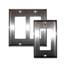 The average price for black plastic light switch plates ranges from $10 to $100. Electriduct Electrical Duplex Decora Wall Plates Empty