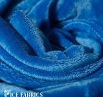 Royal Blue Rich Solid Minky Fabric By The Roll | NivaraSoft