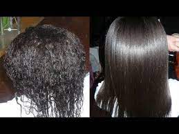 أقوى كيراتين طبيعي لفرد الشعر بمكونين فقط متواجدة في كل بيت حتى لو كان شعرك مجعد Keratine Naturel Youtub Hair Styles Long Hair Styles Straight Hairstyles