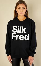 Silkfred Logo Black Sweater By Shop Silkfred