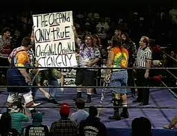 Forever Tired Pa Twitter When Ecw Got Annoyed With The Front Row Sign Guy So They Created Sign Guy Dudley To Fuck With Him