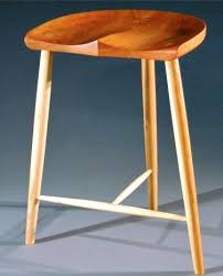 3 Legged 24 Cherry Owl Stool No Holes Wood Bar Stools Wood Funiture Wood Joints