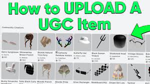 How To Upload Roblox Accessories Ugc Youtube