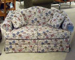 Seat and back cushion are 20% soy based and 80% petroleum based foam solid cushion core. King Hickory 6800 62 Firm Cushion Camel Back Loveseat Stuckey Furniture Loveseats