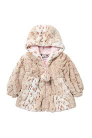 Widgeon Hooded Faux Fur Swing Coat Baby Girls Hautelook