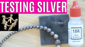 Yes, but only if we are talking about the real thing. Test Silver At Home Silver Test With 18k Gold Acid How To Test Sterling Silver At Home Youtube