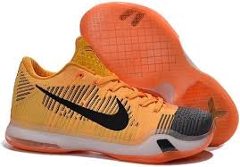 Black And Yellow Kobes Shoes Nike Zoom Kobe 10 X Yellow Orange Black Grey Basketball Shoes Kobe Kobe 10 Nike Basketball Shoes Kobe