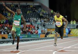 Simbine was fifth in the 100m final in rio, within three hundredths of a second, and holds the 100m record in his home country with a time of 9.89 seconds. Yohan Blake Hiding From Usain Bolt After Commonwealth Flop Arab News