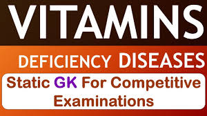 Vitamin d deficiency can result from inadequate exposure to sunlight; Vitamins And Their Deficiency Diseases Static Gk For Entrance Exams Youtube