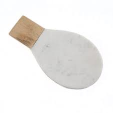 Marble Spoon Rest With Hand-Carved Acacia Wood Spoon – Branches Designs