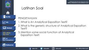 Check spelling or type a new query. Analytical Exposition Ppt Download