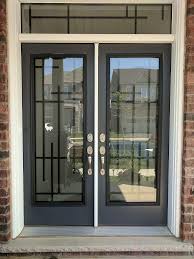 Wrought Zey A1 Glass Inserts Window Grill Design Modern Window Grill Design Modern Exterior Doors