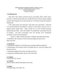 Kertas kerja pemeriksaan harus di index/cross index.2. Kertas Kerja Sambutan Maal Hijrah