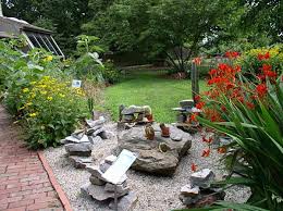 Rock garden designs front yard with flower bed and green grass plus potted plants front yard landscaping with rock. 20 Fabulous Rock Garden Design Ideas