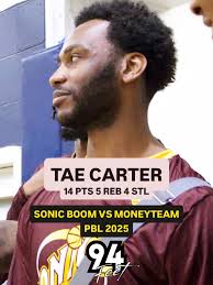 Guard Tae Carter @publichousingclothing_ put up 14 points, 5 rebounds along  with 4 steals vs MoneyTeam in the first round of the PBL 2025 @p.b.l_25  playoffs 🏀 #94Feet 📸: @loganknewman