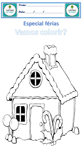 Único desenhos para colorir da peppa online. Desenho Para Colorir Casinha Atividades Para A Educacao Infantil Cantinho Do Saber