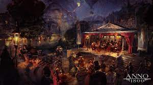 People at an orchestra performance, orchestra, music, symphony. Anno 1800 1800s Digital Art Concept Art Artwork Ubisoft Concert Hall Concerts Orchestra Night Music 1080p Wallpaper Hdwa Concept Art Art Concepts Art