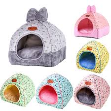 Details About Pet Dog House Kennel Soft Igloo Beds Cave Cat Puppy Bed Doggy Warm Cushion Fold
