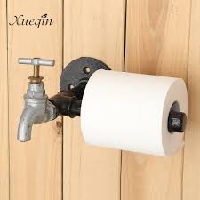 This toilet tissue holder gives the industrial look of pipe fittings while blending aptly with both modern and traditional bathroom decor. Xueqin Industrial Rustic Style Black Iron Pipe Metal Toilet Paper Roll Holder Wall Mounted Home Bathroom Hardware Supplies Toilet Paper Roll Holder Roll Holderpaper Roll Holder Aliexpress
