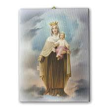 La virgen de la peregrina es el sexto volumen de la saga el guardián de las flores en plenas fiestas de la peregrina, en pontevedra, la virgen desaparece de su templo. Cuadro Sobre Tela Pictorica Virgen Del Carmen 25x20 Cm Venta Online En Holyart