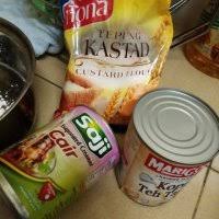 Saya guna biskut marie perisa kopi sebagai perasa tiramisu. Biskut Tiramisu Kastard
