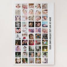 Keep the kids quiet with a photo jigsaw of their favourite superhero or challenge grandma to discover which picture of her little darlings hides in this personalised puzzle. Make Your Own Jigsaw Photo Collage Diy Jigsaw Puzzle Unique Personalized