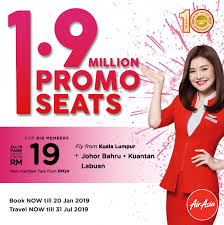 Admin | january 7, 2019. Airasia Flight Tickets As Low As Rm19 Saving Kaki Festive Promos