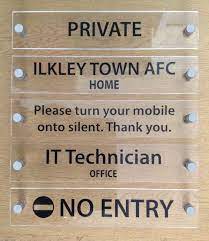 See more ideas about door signs, free vector art, illustration. 250mm X 50mm Office Door Signs Contemporary Acrylic With Clear Finish