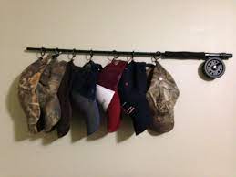 Fishing Pole Hat Rack Boys Shared Room Diy Wood Projects Wood Diy