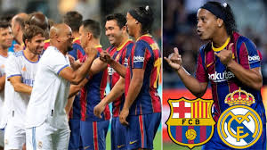 Futbol club barcelona, commonly referred to as barcelona and colloquially known as barça, is a catalan professional football club based in b. Ronaldinho Shines In Legends El Clasico Match Barcelona Vs Real Madrid July 2021 Review Youtube