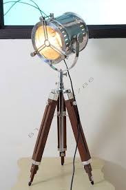 Nautical Vintage Industrial Theater Stage Spotlight Floor Lamp Home Decor Industrial Marine Floor Lamp Mounted On Ti Stage Spotlights Vintage Industrial Lamp
