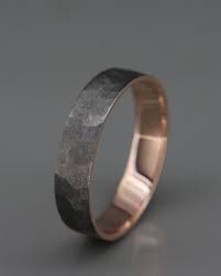 Black 14k Rose Gold Men S Wedding Ring Handmade 14k Solid Rose Gold Rough Faceted Men Wedding Band 3mm 4mm 5mm 6mm 7mm Mens Rose Gold Wedding Ring Men S Wedding Ring